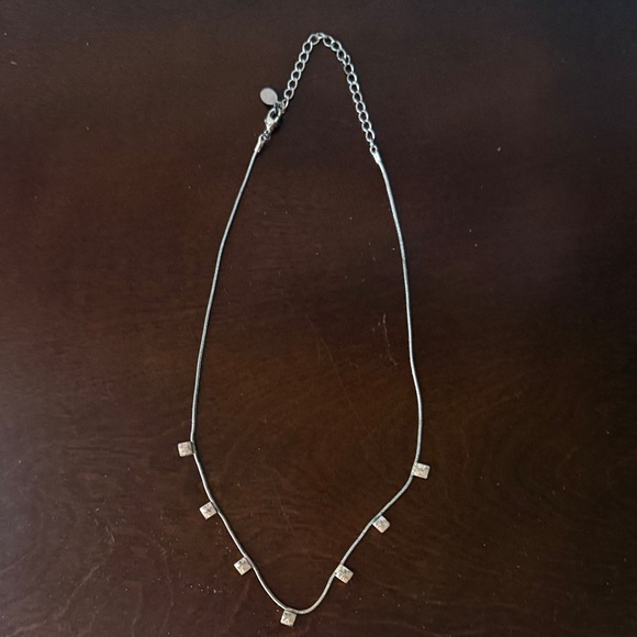 LC Lauren Conrad Jewelry - LC Lauren Conrad Silver Necklace with Square Charms